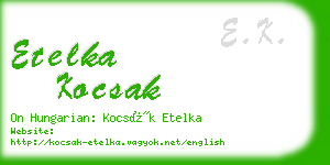 etelka kocsak business card
